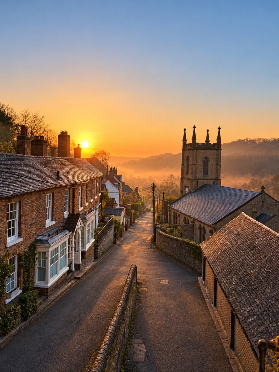 Winter sunset from Church Valley Room